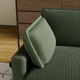 thumbnail image 6 of Cloud Couch, Couches for Living Room with 4 Pillow and Ottoman, L shaped Couch for Bedroom Apartment, 3 Seater Sectional Sofa, Green, 6 of 7