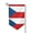 Sharp Corner, variant on Czech Republic Garden Flag Double Sided Flags with Vivid Color for Yard Lawn Garden Decor 12.5 x18 Inch Fillet