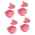 thumbnail image 4 of 4 Set Bathtub Drain Hair Catcher Bathtub Hair Strainer Plastic Bathtub Drain Filter Pink, 4 of 5