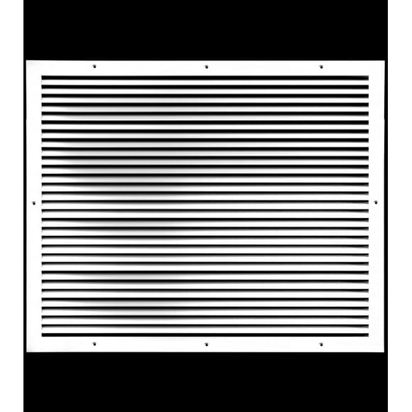 HVAC Premium 24'' X 20" Aluminum Return Grille - Easy Air Flow - Linear Bar Grilles [Outer Dimensions: 25.875 X 21.875]