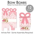 thumbnail image 6 of Big Dot of Happiness Sweet 16 - Square Favor Gift Boxes - 16th Birthday Party Bow Boxes - Set of 12, 6 of 8