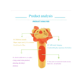 thumbnail image 3 of 1pc Baby Plush Hand Shake Rattle, Cartoon Animal Design Hand Bell Rattle, Soothe & Grip Toy (Random Style), 3 of 5