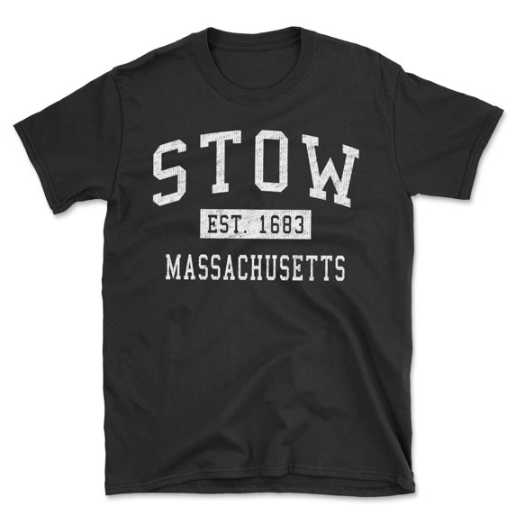 Stow Massachusetts Classic Established Men's Cotton T-Shirt