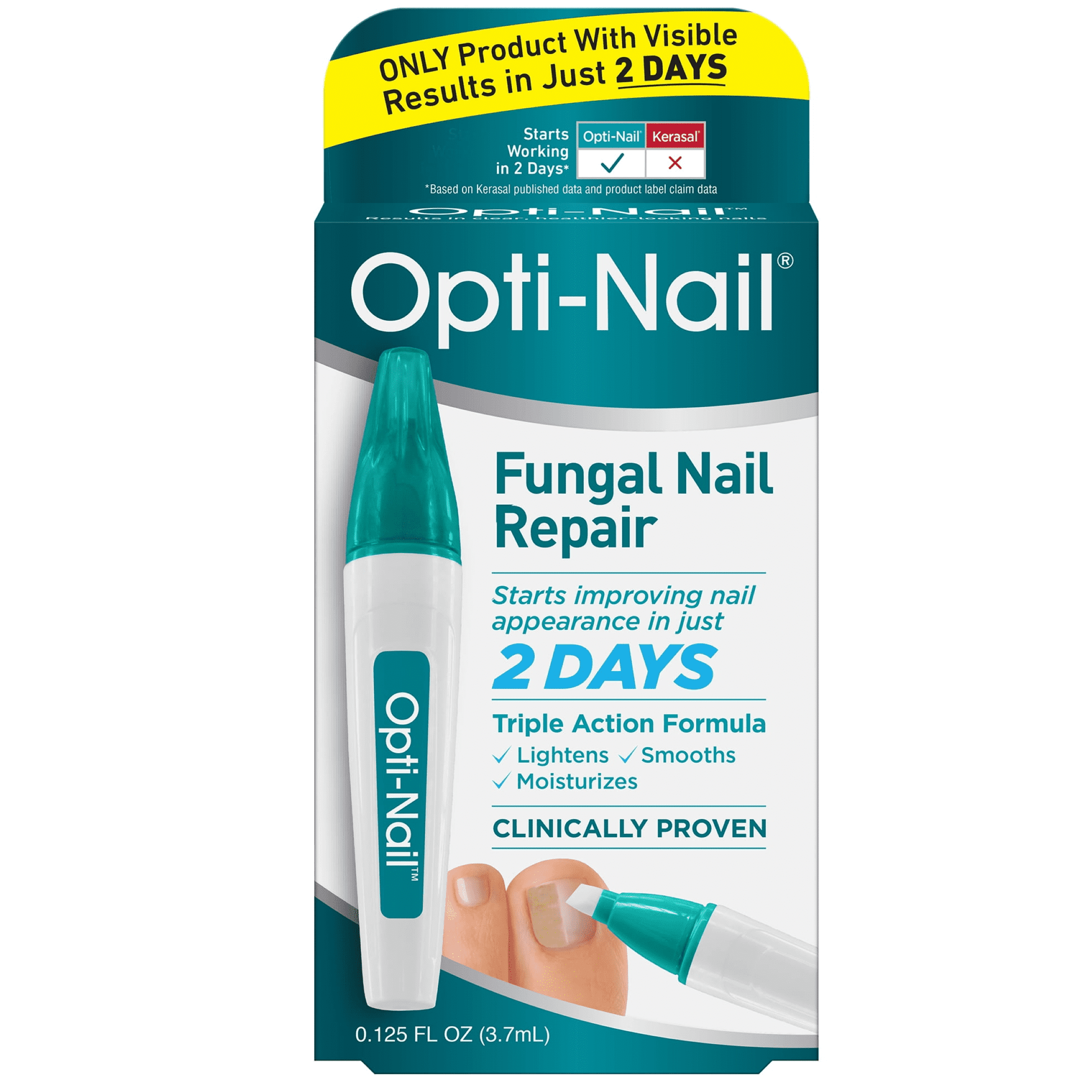 (3 pack) Opti-Nail Fungal Toenail Renewal Pen, 0.125 oz, Nail Fungus Treatment For Toenail, Starts Improving Nail Appearance In Just 2 Days