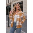 thumbnail image 4 of Zeagoo Women' Plaid Shacket Jacket Zip Up Casual Coat Fall Winter Clothes with Pockets Trendy, 4 of 4