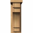thumbnail image 2 of 5 1/2"W x 12"D x 16"H Mediterranean Smooth Corbel w/Backplate, Western Red Cedar, 2 of 9