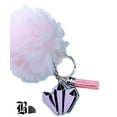 thumbnail image 6 of Crystal trio acrylic keychain with fur And Tassel charm, 6 of 6