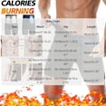 thumbnail image 3 of Sauna Sweat Short Pants for Men Hot thermo Sauna Leggings Compression Hight Waist Pants Workout Body Shaper Sauna Suit Big and Tall Size S-3XL Silver, 3 of 7