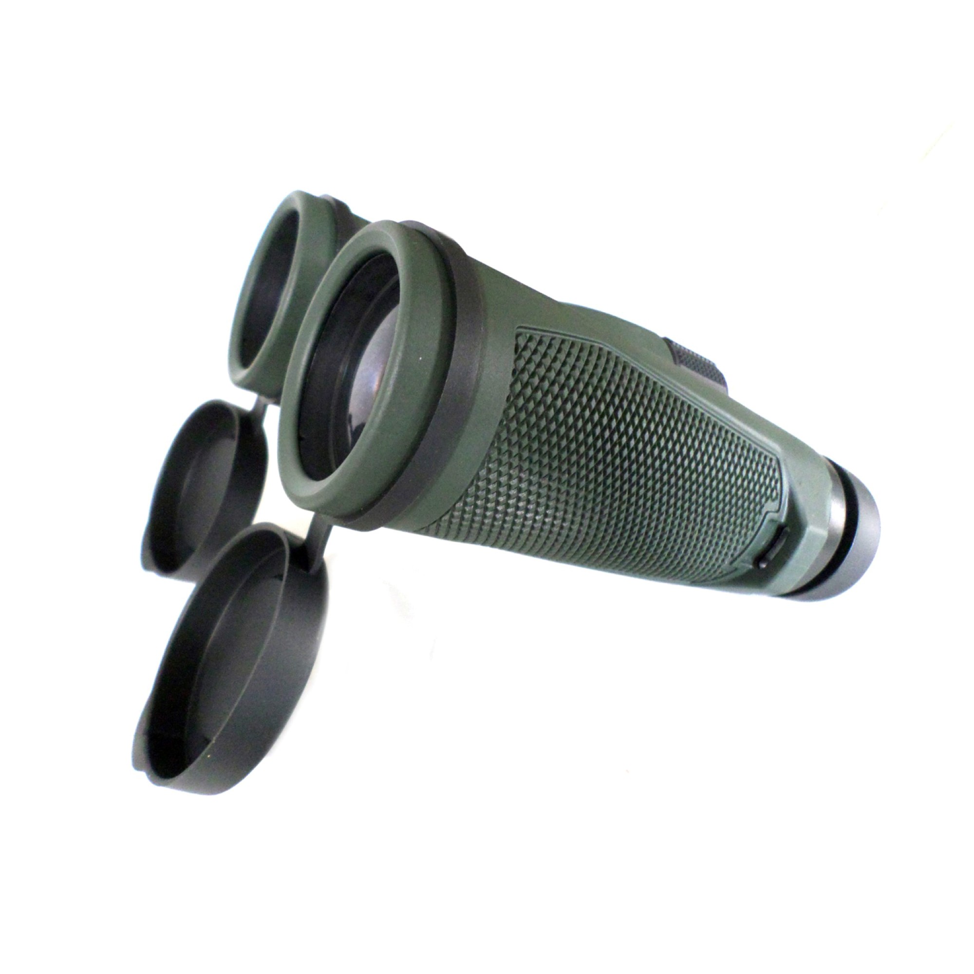 Galileo 12 power Nitrogen Purged, waterpoof and fogproof compact hunting binocular with BAK4 prisms. Twistup eye caps, 42mm lenses, case and strap