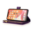 thumbnail image 5 of Allytech iPhone 11 Wallet Case, 9 Cards Holder Zipper Wallet Case for Women Men Shockproof Hand Strap Full Protective Flip Stand Case Cover for  Apple iPhone 11 6.1" -, 5 of 9