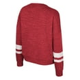 thumbnail image 3 of Women's Colosseum Cardinal Arkansas Razorbacks Lost City Speckle Pullover Sweatshirt, 3 of 3