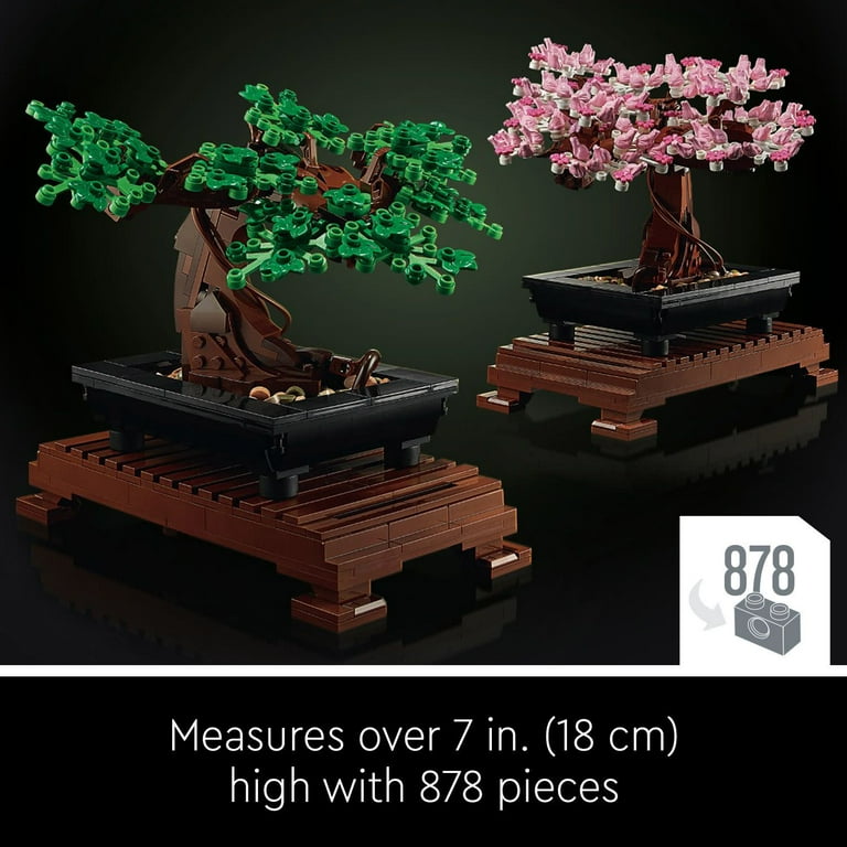 LEGO Icons Bonsai Tree Building Set, Features Cherry Blossom Flowers, DIY  Plant Model for Adults, Creative Gift for Home Décor and Office Art, ...