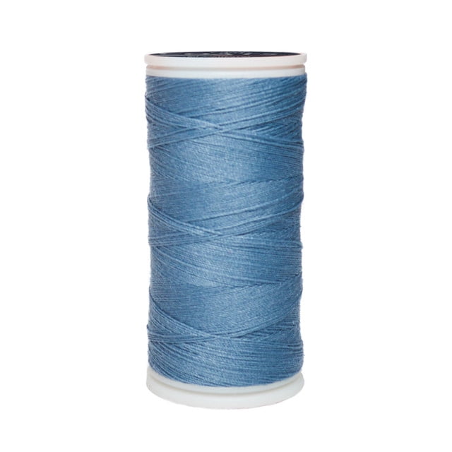 Caja 12 Pzas Hilo Gris Profundo Coats Poliéster Liso 3 Cabos Fibra Corta Coats T6980-0187