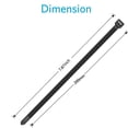 thumbnail image 2 of Zip Ties 7.8 Inch , Black, 39lbs Tensile Strength, UV Resistant Cable Ties For Indoor And Outdoor, 2 of 5