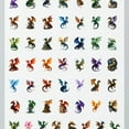 thumbnail image 4 of 35pcs-50pcs Colorful Dragon Stickers Fantasy Dragon PVC Dragon Stickers for Laptops Phone Guitar, 4 of 9