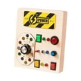 thumbnail image 1 of Busy Board, Electronic Developing Teaching Aids ,LED Switch Board Activities ,Montessori Busy Board for Gift ,Teaching, Early Education band switch, 1 of 7
