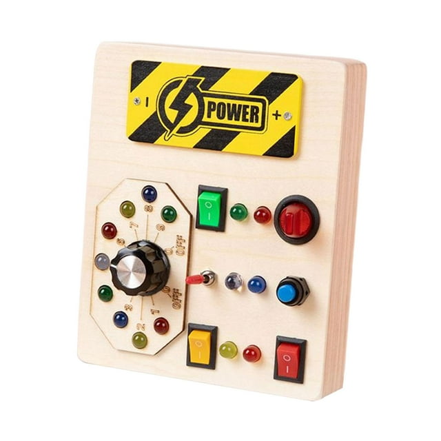 Busy Board, Electronic Developing Teaching Aids ,LED Switch Board Activities ,Montessori Busy Board for Gift ,Teaching, Early Education band switch