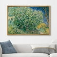 thumbnail image 4 of PixonSign Framed Canvas Print Wall Art Lilac Bush by Vincent Van Gogh Nature Wilderness Illustrations Modern Art Decorative Floral Botanical Minimal Calm/Relax/Cozy Fine Art - 24"x36" Natural, 4 of 5