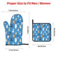 thumbnail image 2 of Naloa Cute Dogs Oven Mitts and Pot Holders 4 pcs Set, Cooking Baking Grilling Kitchen Oven Glove for Cooking, 2 of 6