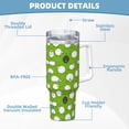 thumbnail image 5 of Balery Funny Sheep Doing Yoga Pattern 40oz Stainless Steel Tumbler Double Wall Vacuum Insulated Water Bottle Ice Bully Insulated Tumbler With Handle And 2 in 1 Straw Lid, 5 of 8