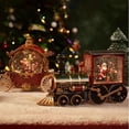 thumbnail image 4 of Weloille Christmas Train Snow Globe, Lighted-up Battery Operated Glittering Lantern for Christmas Table Centerpiece Decoration and Gift, 4 of 4