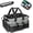 Gray, variant on Wearable Cleaning Caddy, Cleaning Caddy Supplies Organizer With Handle & Shoulder Straps For Housekeepers, Under Sink & Car Cleaning Tool Organizers Bag With 4 Foldable Divider