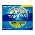 thumbnail image 3 of Tampax Pearl Tampons, avec Tresse Anti-Fuites, Absorption Super, Non Parfumés, 3 of 23