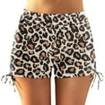 thumbnail image 2 of Sopiago Womens Swim Shorts High Waisted Bathing Suit Bottoms Swimsuit Boy Shorts Swimwear Bikini Board Shorts Brown,XXL, 2 of 7
