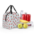 thumbnail image 5 of Honeii Hand Drawn Strawberry Print Lunch Bag Women, Lunch Box Lunch Bag for Women Adult Men, Small Leakproof Cute Lunch Tote Large Capacity Reusable, 5 of 8