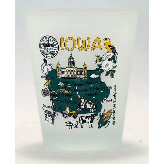 Iowa US States Series Collection Shot Glass