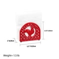 thumbnail image 2 of Porte-serviettes coq en fonte, rouge, 2 of 4