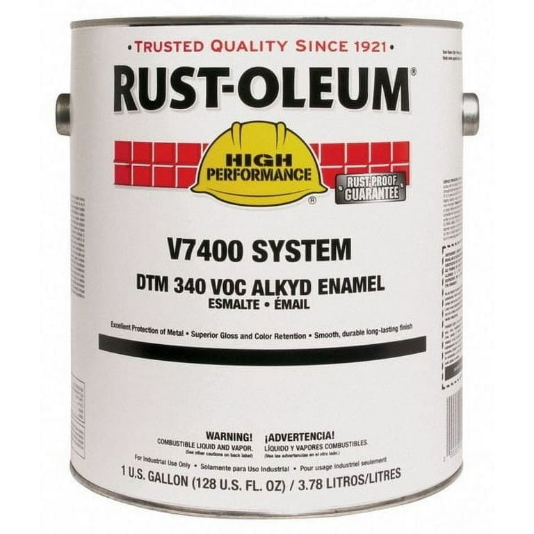 Rust-Oleum V7400 Alkyd Enamel,High Gloss Black,1 g 245403