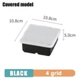 thumbnail image 2 of DEKAXID 4/6/8/15 Molde para bandeja de hielo grande de rejilla gigante de silicona de grado alimenticio, molde cuadrado para cubitos de hielo, molde para hacer cubitos de hielo DIY, 2 of 5