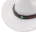 thumbnail image 5 of 3-8 Years Kids Hat Toddler Boys Cowboy Hat, 2-8t Western Hat for Kids, Hatband Baby Hat Cowgirl Hat Western Cowboy Hat Dance Hat,White, 5 of 5