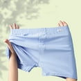 thumbnail image 3 of KHONTS,Men's Super Soft Organic Cotton Boxer Shorts Loose Fit Button Open Fly Underwears Blue XXXXL, 3 of 3