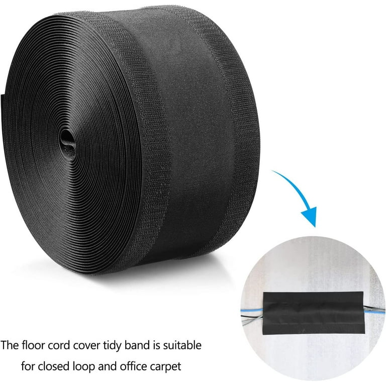 Cable Cover for Carpet - 100mm(width) Black