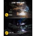 thumbnail image 2 of H HZXVOGEN ARC200DMINI 160A Stick (MMA) Welder, 110V Portable Lift TIG Ready Welding Machine with LED Display, Arc Force, Hot Start, Anti-Stick DC Inverter, 2 of 13