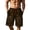 Brown, variant on Gym Shorts Men Graphic Print Drawstring Casual Knit Summer Workout Shorts Men With Pockets