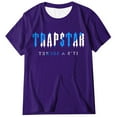 thumbnail image 1 of T-shirts pour Femmes Trapstar T-Shirt Imprimé pour Femmes Décontracté Graphique Filles Juniors Manches Courtes T-Shirt Fantaisie Hauts avec Col Rond (Violet, 2TG), 1 of 3