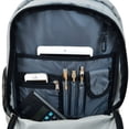 thumbnail image 5 of MOJO Gray New England Patriots 19'' Premium Wheeled Backpack, 5 of 6