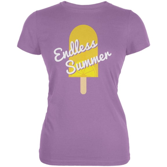 Summer Sun Ice Pop Endless Summer Juniors Soft T Shirt Dusty Violet X-LG