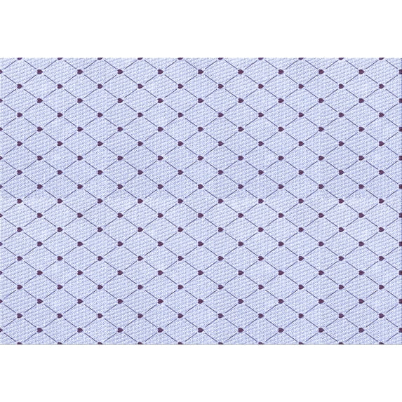 Ahgly Company Indoor Rectangle Patterned Lavender Blue Area Rugs, 2' x 3'