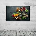 thumbnail image 2 of Kitchen Pictures Canvas Prints and Spoon Vintage Canvas Wall Art Hanging Paintings-S/M/L - L, 2 of 9