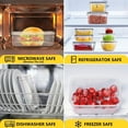thumbnail image 6 of 20 PCS Food Storage Containers with Lids Airtight - Leakproof Meal-Prep Containers for Kitchen Storage Reusable Plastic Microwave/Dishwasher Safe with Labels & Pen, 6 of 10