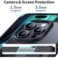 thumbnail image 4 of Pour iPhone 15 Pro max Cas pour MagSafe [Protection Militaire] Cas de Protection Magnétique Velours Tactile Mat Anti-Rayures Résistant aux Rayures Cas de Téléphone Mobile - Noir, 4 of 4