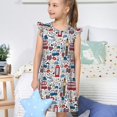 thumbnail image 4 of Balery London Symbols1 Camisón de princesa para niñas, pijama de algodón con mangas abullonadas, suave y bonito.-Large, 4 of 6