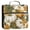 Vintage Pumpkin with Leaves, variant on Water-Resistant 3-Ring Binder Organizer with Multiple Pockets Zipper Binder Bag for Office Vintage Pumpkin with Leaves