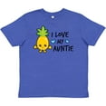 thumbnail image 3 of Inktastic I Love My Auntie with Pineapple Youth T-Shirt, 3 of 5