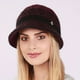 thumbnail image 2 of Metal Flower Decor Knit Hat, Fashion Fleece Lined Bonnet Hat, Warm Winter Coldproof Cloche Bucket Hat For Women, 2 of 4
