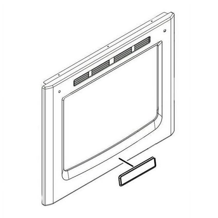 WHIRLPOOL W10906445 RANGE OVEN DOOR OUTER PANEL ASSEMBLY (GENUINE OEM PART)